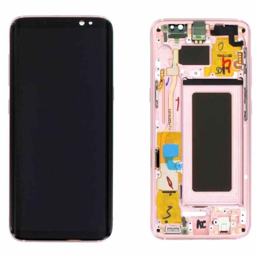 Samsung Galaxy S8 LCD Skärm & Display Original - Rosa