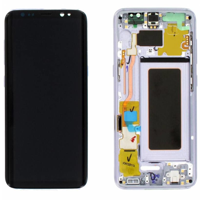 Samsung Galaxy S8 LCD Skärm & Display Original - Grå / Violett