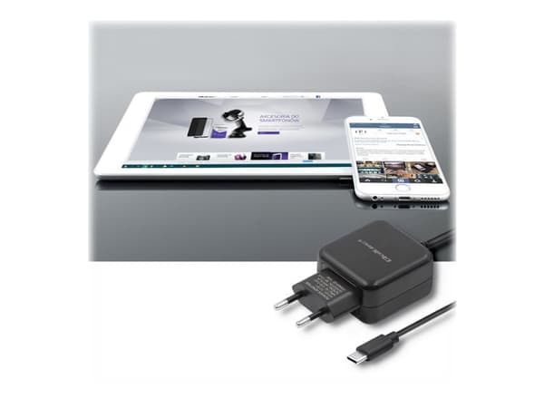 Qoltec 50197, Sisätila, AC, DC, USB, 5 V, 2,4 A, 1 m, Musta