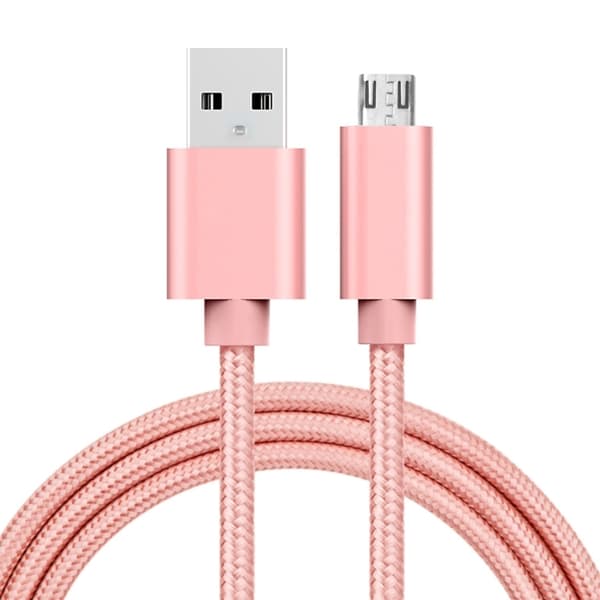 Micro USB till USB Tygkabel 1 meter
