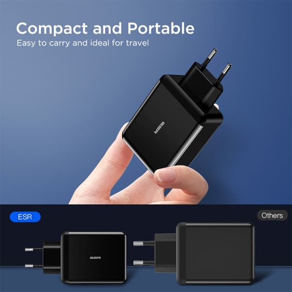 ESR USB & USB-C PD 30W Strömadapter
