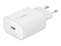 Miniatyrbilde 3 av 5: Belkin BoostCharge - Strømadapter - 25 watt - PD 3.0 (24 pin USB-C)