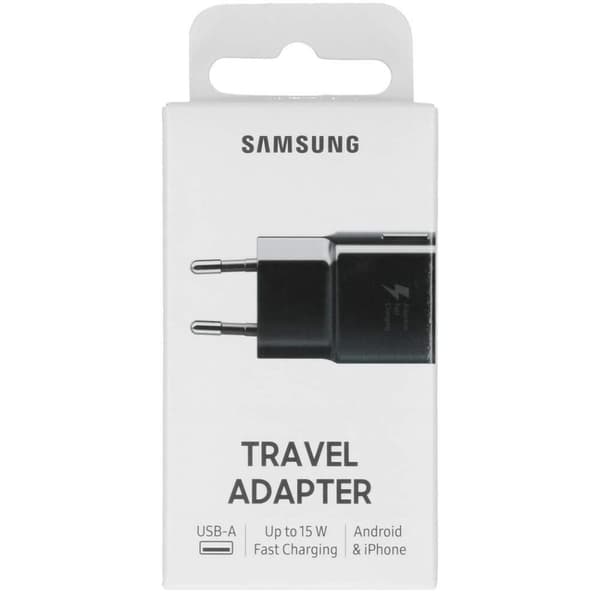 Original Samsung USB-A Snabbladdare EP-TA20, 15W - Svart