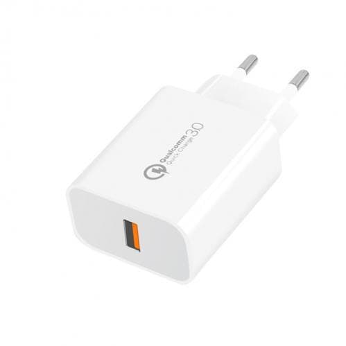 SiGN Väggladdare USB-A QC 3.0 18W 3A - Vit