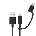 Miniatyrbillede 1 af 2: Micro-USB Kabel Med MFI Lightning Adapter - Universal