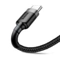 Miniatyrbillede 2 af 6: Baseus Cafule USB-C till USB-C, QC 3.0, USB-C PD, 3A 2 m - Grå/Svart