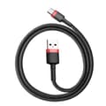 Miniatyrbillede 1 af 6: Baseus Cafule USB-C-kabel 3A 0,5 m - Svart