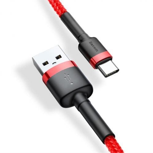 Baseus Cafule USB-C-kabel 3A 0,5 m - Röd