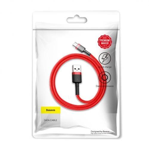 Baseus Cafule USB-C-kabel 3A 0,5 m - Röd