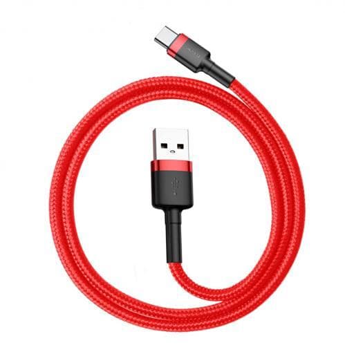 Baseus Cafule USB-C-kabel 3A 0,5 m - Röd