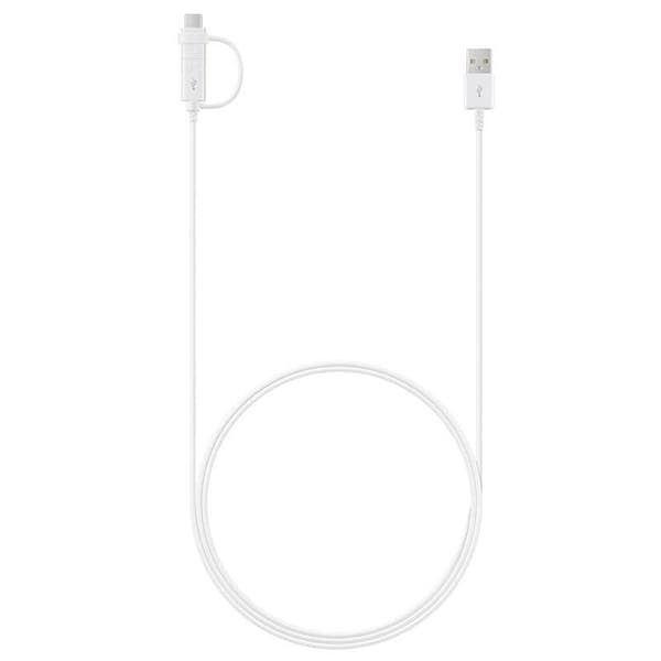 Original Samsung EP-DG930 2-i-1 Combo USB-A till Micro-USB + USB-C 1,5 m