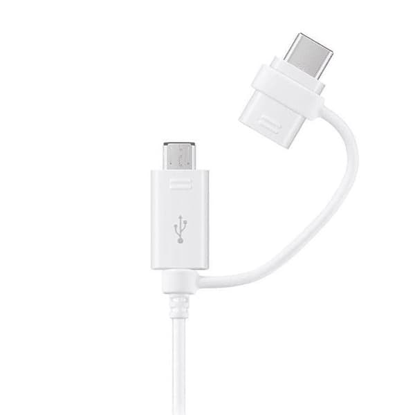 Original Samsung EP-DG930 2-i-1 Combo USB-A till Micro-USB + USB-C 1,5 m