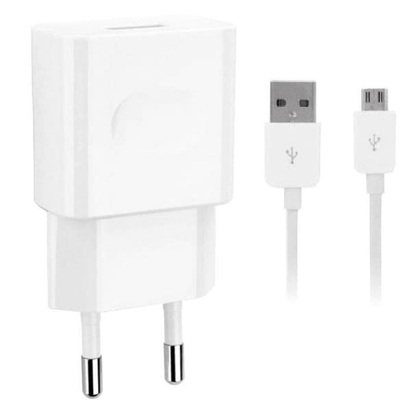 Original Huawei Strömadapter med Micro-USB Kabel, 2A - Vit