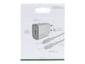 Miniatyrbilde 5 av 5: 4smarts VoltPlug - Strømadapter - 20 watt - 3 A - PD (24 pin USB-C) - på kabel: Lightning - hvit