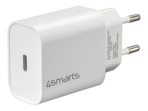 4smarts VoltPlug - Strømadapter - 20 watt - 3 A - PD (24 pin USB-C) - på kabel: Lightning - hvit