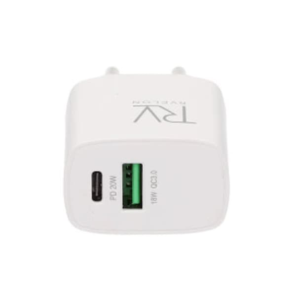 Rvelon Multiport 20W Strömadapter - USB-C & USB-A