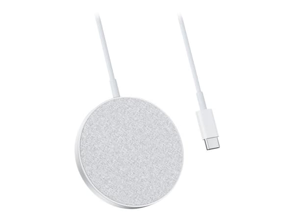Anker PowerWave Select+ - Trådløs ladepute - 7.5 watt - sølv - for Apple iPhone 12, 12 mini, 12 Pro, 12 Pro Max