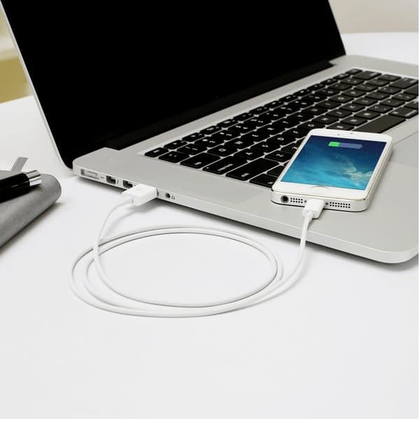 1M Lightning Snabb Laddare Kabel Till iPhone Vit iOS15