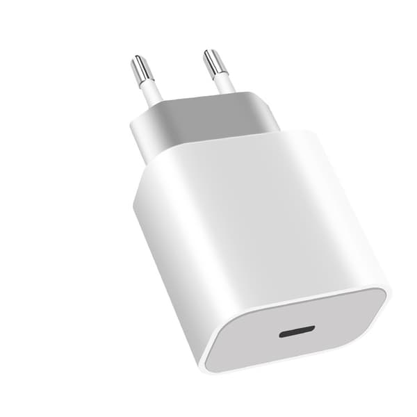 Seinälaturi USB-C valkoinen