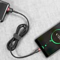 Miniatyrbild 4 av 4: SiGN Cafule USB-A till USB-C Kabel Q.C 3.0, 18W, 2A, 3m - Grå/Svart