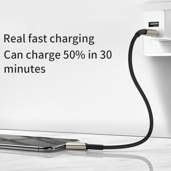 SiGN PD USB-C till Lightning Kabel, 1.2m, 3A, 36W - Svart