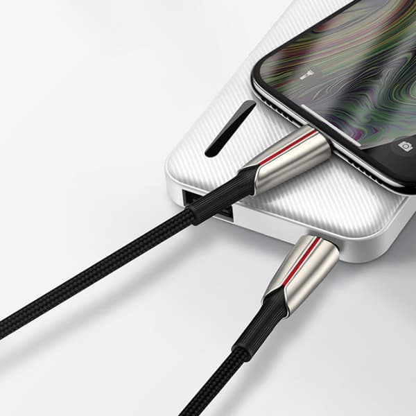 SiGN PD USB-C till Lightning Kabel, 1.2m, 3A, 36W - Svart