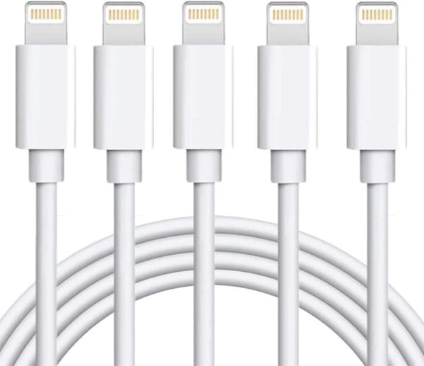 5X Lightning USB -kabel til Apple til din iPhone, iPad 1m