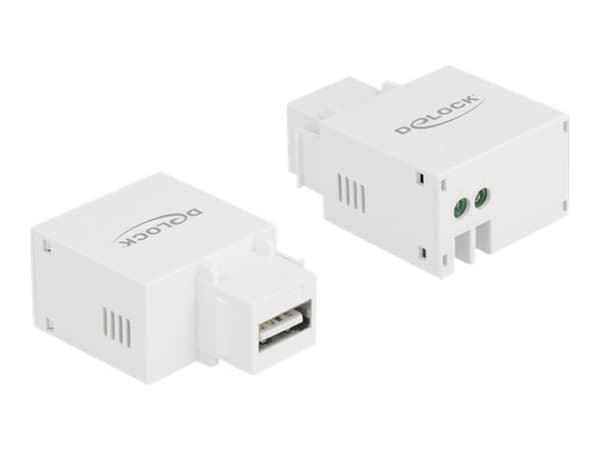 Delock - Strömadapter - 10.5 Watt - 2.1 A (USB) - vit