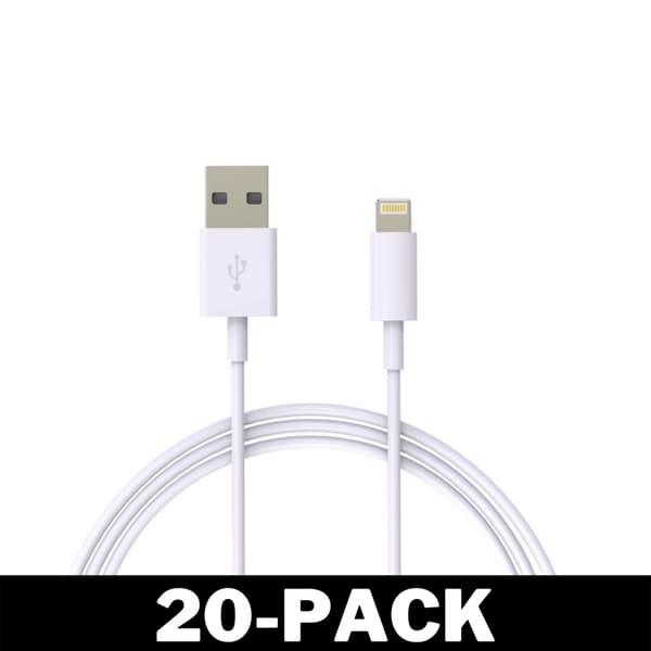 2M Lightning Snabb Laddare Kabel Till iPhone Vit iOS14