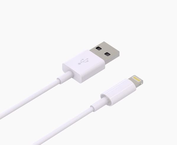 2M Lightning Snabb Laddare Kabel Till iPhone Vit iOS14