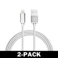 Pikkukuva 1 / 2: 3M Kaapeli iPhone Laturi Nylon Quick Charge Hopea