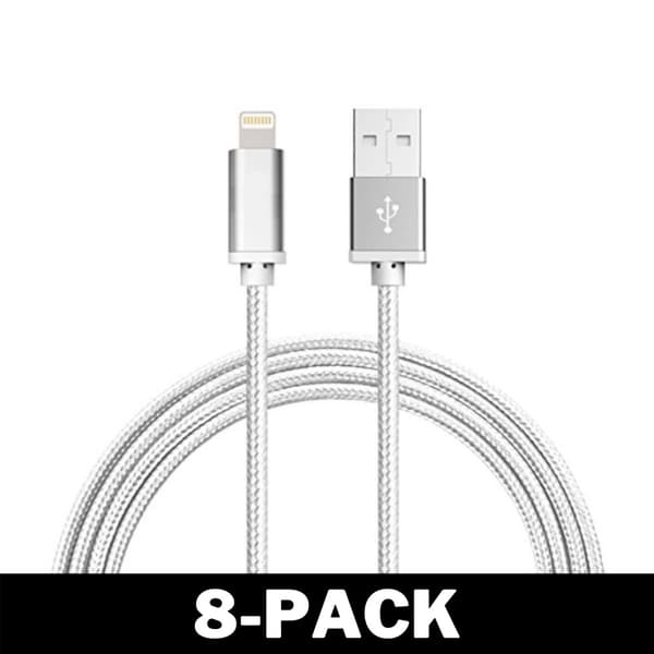 2M Kaapeli iPhone Laturi Nylon Quick Charge Hopea