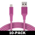 Pikkukuva 1 / 2: 2M Kaapeli iPhone Laturi Nylon Quick Charge Pink