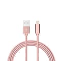 Pikkukuva 2 / 2: 3M Kaapeli iPhone Laturi Nylon Quick Charge Ruusukulta
