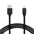 Pikkukuva 1 / 2: 1M Kaapeli iPhone Laturi Nylon Quick Charge Musta