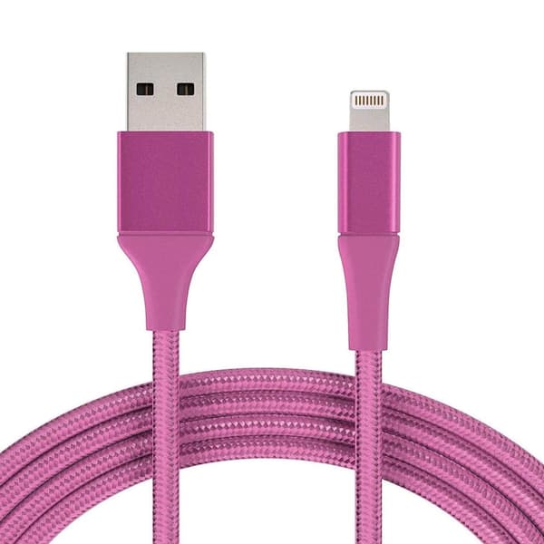 3M Kaapeli iPhone Laturi Nylon Quick Charge Pink