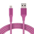 Pikkukuva 1 / 2: 2M Kaapeli iPhone Laturi Nylon Quick Charge Pink