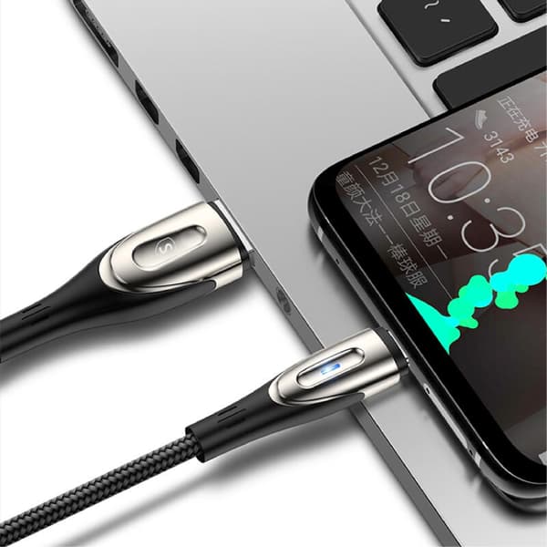 SiGN USB till USB-C Kabel, 2m, 3A - Svart