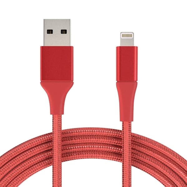 3M Kaapeli iPhone Laturi Nylon Quick Charge Punainen