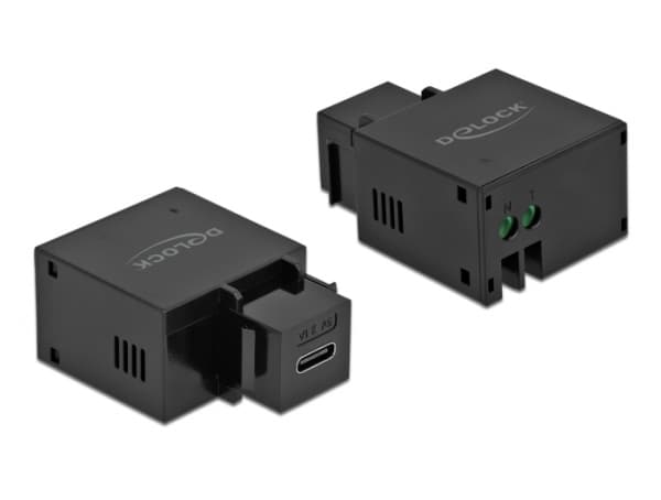 Delock - Strömadapter - 10.5 Watt - 2.1 A (24 pin USB-C) - svart