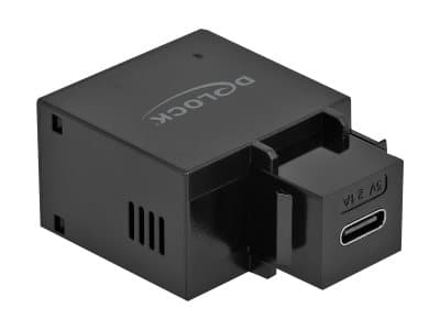 Delock - Strömadapter - 10.5 Watt - 2.1 A (24 pin USB-C) - svart
