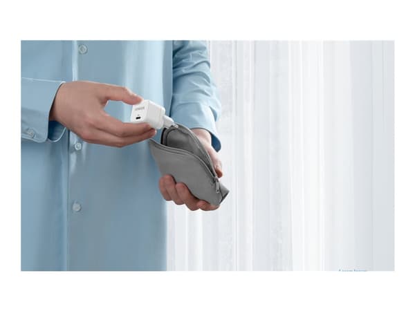 Anker PowerPort III Cube - Strømadapter - 20 watt - 3 A - IQ 3.0 (24 pin USB-C) - hvit Hvit
