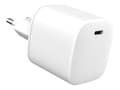 Miniatyrbilde 1 av 3: eSTUFF - Strømadapter - 45 watt - PD 3.0, QC 2.0, QC 3.0 (24 pin USB-C) - hvit