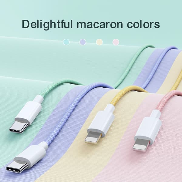 SiGN Boost USB-A till Lightning Kabel 2.4A 2m - Rosa
