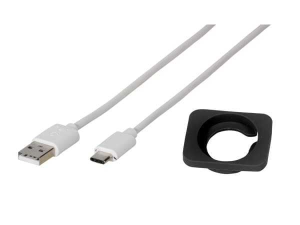 Vivanco 2 in 1 Wireless Fast Charger, Innendørs, USB, 1 m, Hvit