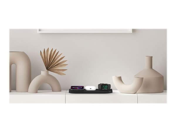 Belkin BoostCharge Pro 3-in-1 - Trådløs ladepute - Fast Charge - svart