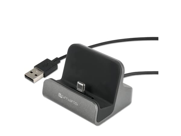 4smarts VoltDock - Opladningsstander - 10 Watt - 2 A (USB-C) - grå