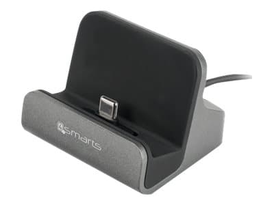 4smarts VoltDock - Opladningsstander - 10 Watt - 2 A (USB-C) - grå