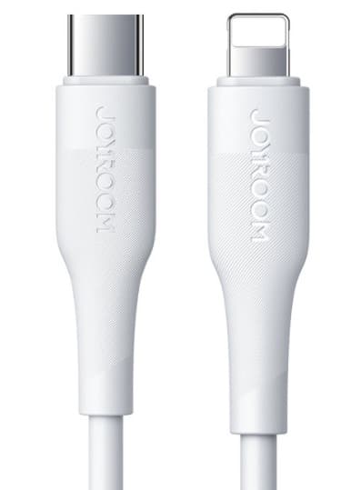 Joyroom USB C till Lightning kabel Fast Charge 20W Vit 25cm