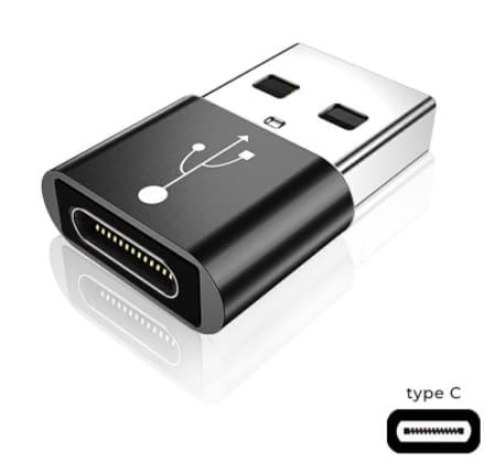 Adapter USB C till USB Svart